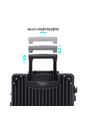 Mala de Viagem Pequena de Bordo 10 kg  ABS Policarbonato Toronto Maloa Preto