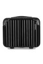 Kit Mala de Bordo 10kg, 23kg e Frasqueira Brasil Maloa Preto PC e ABS com Bolsa Nomad Preto Kit Mala de Bordo 10kg, 23kg e Frasqueira Brasil Maloa Preto PC e ABS com Bolsa Nomad Preto