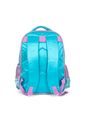 Mochila Escolar Infantil Stitch Happy em Plush com Glitter Azul