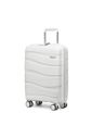 Kit de Malas de Viagem 3 Peças e Frasqueira em Polipropileno Ibiza Maloa Branco Kit de Malas de Viagem 3 Peças e Frasqueira em Polipropileno Ibiza Maloa Branco