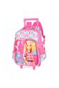 Kit Mochila Escolar Infantil com Estojo e Lancheira Barbie Violeta