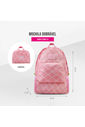 Mochila Dobrável Rosa Listras