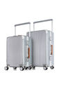 Kit de Malas de Viagem 10kg e Media 23kg em Policarbonato Tóquio Maloa Prata