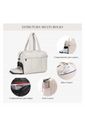 Kit de Mala Media 23 kg e Grande 32 kg, Bolsa Confort Branca e 2 Capa Viajar Faz Bem M e G Preto Kit de Mala Media 23 kg e Grande 32 kg, Bolsa Confort Branca e 2 Capa Viajar Faz Bem M e G Preto