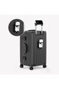 Kit Mala de Viagem BAÚ Pequena 10kg e Grande 32kg Policarbonato Holanda Maloa Preto Kit Mala de Viagem BAÚ Pequena 10kg e Grande 32kg Policarbonato Holanda Maloa Preto