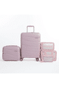 Kit Mala Grande 32kg e Frasqueira Ibiza Maloa Rosa e WashBag Rosa