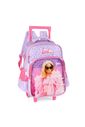 Kit Mochila Escolar Infantil com Estojo e Lancheira Barbie Pink