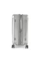 Kit Mala de Viagem Pequena de Bordo 10kg Brasil Prata e Mala Brasil Grande 32kg Prata Kit Mala de Viagem Pequena de Bordo 10kg Brasil Prata e Mala Brasil Grande 32kg Prata