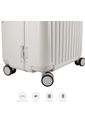 Mala de Viagem Pequena de Bordo 10 kg com Assento Infantil Policarbonato Grécia Maloa Branco Mala de Viagem Pequena de Bordo 10 kg com Assento Infantil Policarbonato Grécia Maloa Branco