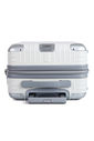 Kit Mala de Bordo 10kg e 23kg  Brasil Maloa Branco PC e ABS com 2 Kits Organizadores Travel To Live Cinza