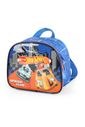 Kit Bolsa Escolar Infantil e Lancheira Hot Whells Azul Kit Bolsa Escolar Infantil e Lancheira Hot Whells Azul
