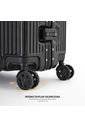 Mala de Viagem Média 23kg Policarbonato ABS Noruega Maloa Preto Mala de Viagem Média 23kg Policarbonato ABS Noruega Maloa Preto