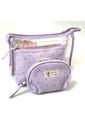 Kit Necessaire Handmade 3 Peças Roxo Kit Necessaire Handmade 3 Peças Roxo