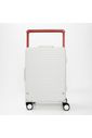Mala de Viagem Média 23 kg em Policarbonato Dinamarca Maloa Branca