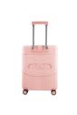Kit Mala de Assento Grécia Media 23 kg Rosa, Bolsa Confort e Tag Good Travel Rosa