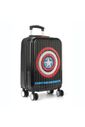 Mala de Viagem Pequena de Bordo 10kg Bordo Infantil Capitão America Preto Mala de Viagem Pequena de Bordo 10kg Bordo Infantil Capitão America Preto
