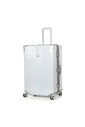 Compre Mala de Viagem Toronto Branco Grande 32kg em ABS Policarbonato e Ganhe Frasqueira e Capa Transparente