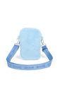 Kit Infantil Bolsa de Ombro e Mini Bolsa Shoulder Bag em Pelúcia Stitch e Xepa Azul
