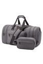 Bolsa de Viagem com Expansor Canvas Duffel Bags Cinza Bolsa de Viagem com Expansor Canvas Duffel Bags Cinza