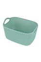 Cesto Organizador Loft Com Alça Pequena Turquesa