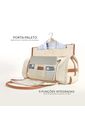 Bolsa de Viagem Executiva Multifuncional 9 em 1 Maloa Bege Bolsa de Viagem Executiva Multifuncional 9 em 1 Maloa Bege