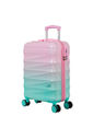 Mala De Viagem Media 23kg Gradiente Colors Policarbonato Com ABS Rosa com Verde