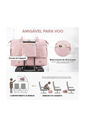 Bolsa de Viagem Multifuncional com USB Traveller Rosa Bolsa de Viagem Multifuncional com USB Traveller Rosa