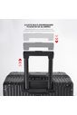 Mala de Viagem Média 23kg Policarbonato ABS Noruega Maloa Preto Mala de Viagem Média 23kg Policarbonato ABS Noruega Maloa Preto