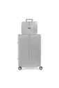 Conjunto Mala de Viagem Grande 32kg Policarbonato ABS Noruega Maloa Prata Conjunto Mala de Viagem Grande 32kg Policarbonato ABS Noruega Maloa Prata