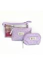 Kit Necessaire Handmade 3 Peças Roxo Kit Necessaire Handmade 3 Peças Roxo
