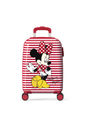 Mala de Viagem Pequena de Bordo Infantil em Policarbonato Minnie Mouse Vermelha