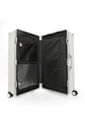 Kit Malas de Viagem 32kg Holanda Bau Maloa Branco e Preto com 2 Kits Organizadores Branco e Preto