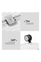 Kit Malas de Viagem 32kg Holanda Bau Maloa Branco e Preto com 2 Kits Organizadores Branco e Preto