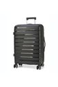Mala de Viagem Media 22 Chamonix Preto em polipropileno e com expansor Mala de Viagem Media 22 Chamonix Preto em polipropileno e com expansor