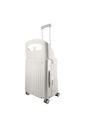 Mala de Viagem Média 23 kg com Assento Infantil Policarbonato Grécia Maloa Branco