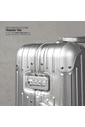 Mala de Viagem Pequena de Bordo 10 kg em Aluminio Dubai Maloa Prata