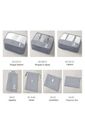 Kit Mala de Bordo 10kg e 23kg  Brasil Maloa Branco PC e ABS com 2 Kits Organizadores Travel To Live Cinza
