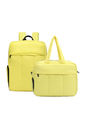 Kit Mochila e Bolsa Confort Bag Multifuncional Maloa Amarelo