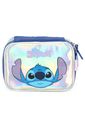 Kit Escolar Infantil Completo Stitch Holográfico Prata