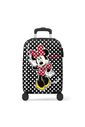 Mala de Viagem Pequena de Bordo Infantil em Policarbonato Minnie Mouse Preta