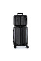 Kit Mala de Bordo 10kg, 23kg e Frasqueira Brasil Maloa Preto PC e ABS com Bolsa Nomad Preto Kit Mala de Bordo 10kg, 23kg e Frasqueira Brasil Maloa Preto PC e ABS com Bolsa Nomad Preto