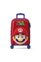 Mala de Viagem Pequena de Bordo Infantil em Policarbonato Mario Azul Mala de Viagem Pequena de Bordo Infantil em Policarbonato Mario Azul