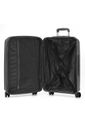 Kit Mala de Viagem 3 Peças em Polipropeleno Granada Preta com Expansor Kit Mala de Viagem 3 Peças em Polipropeleno Granada Preta com Expansor