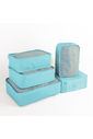 Kit Organizador Colorful Life, Organizador Porta Sapato Turquesa e Kit Frasco 9 Peças Celeste