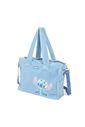 Kit Infantil Bolsa de Ombro e Mini Bolsa Shoulder Bag em Pelúcia Stitch e Xepa Azul