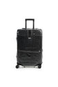 Compre Mala de Viagem Toronto Preto Grande 32kg em ABS Policarbonato e Ganhe Frasqueira e Capa Transparente