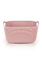 Cesto Organizador Loft Com Alça Pequena Rosa