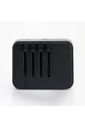 Adaptador de Tomada Universal com Entrada USB Preto Adaptador de Tomada Universal com Entrada USB Preto
