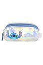 Kit Escolar Infantil Completo Stitch Holográfico Prata