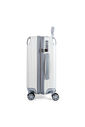 Kit Mala de Bordo 10kg e 23kg  Brasil Maloa Branco PC e ABS com 2 Kits Organizadores Travel To Live Cinza